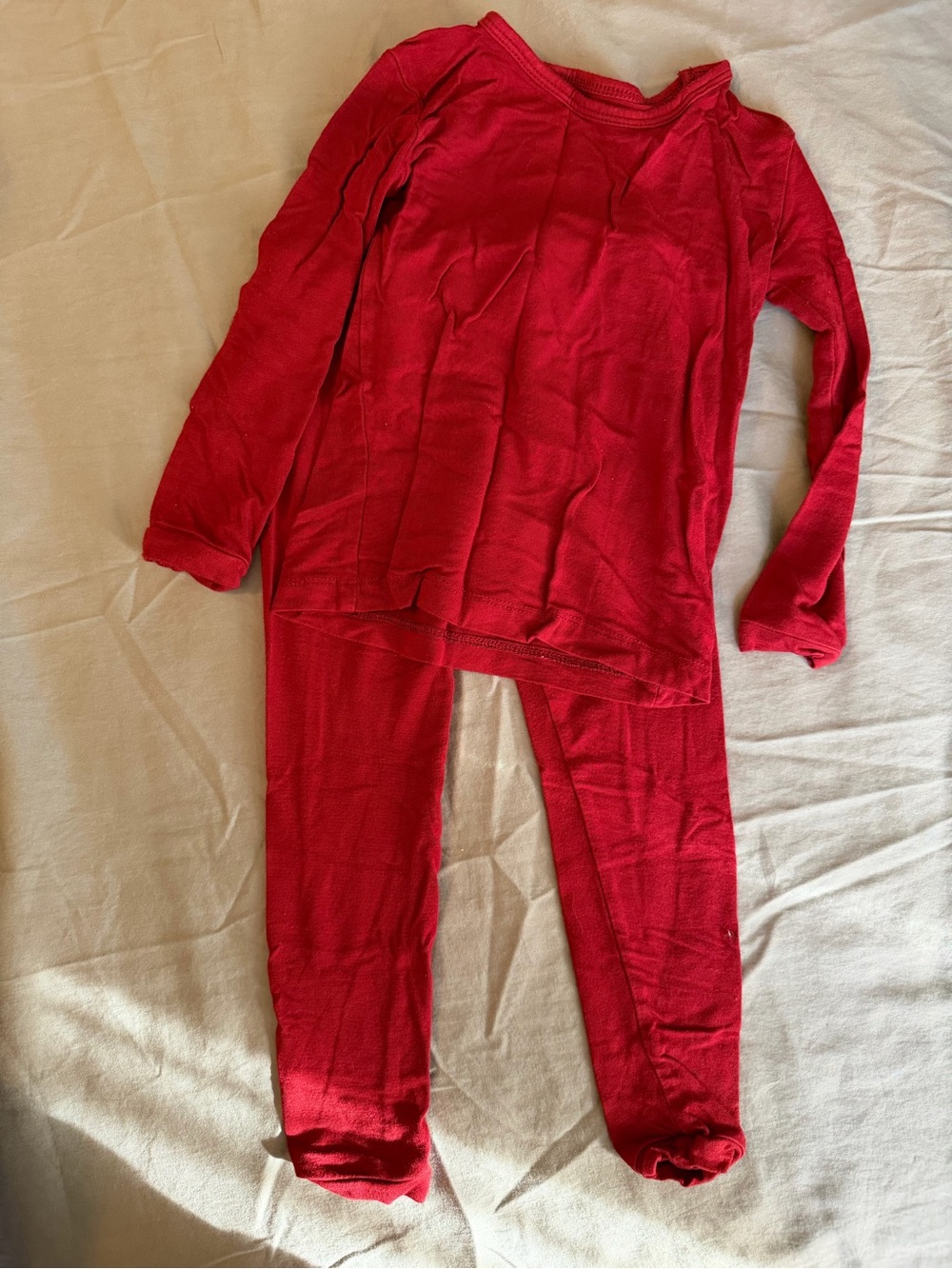 Kyte BABY Red Long-Sleeve Kids Pajama Set